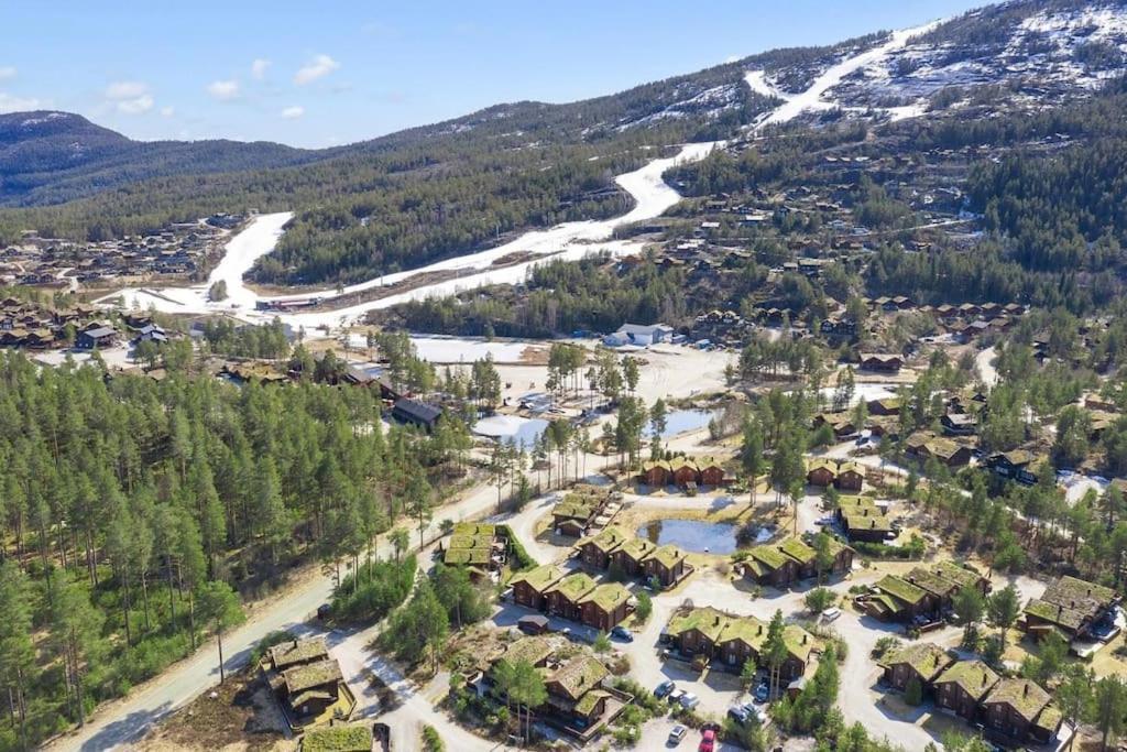 Tradisjonell Laftet Hytte Vrådal Eksteriør billede